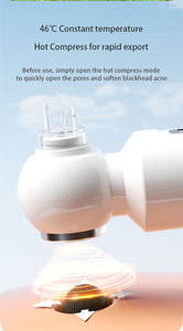 Limpiador de piel de microespuma, todo incluido, compresa caliente, masaje, limpieza de poros, instrumento con succión de espinillas para todo tipo de piel - Product Image 3