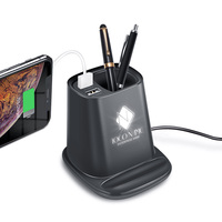 Articles les plus vendus en ligne Chargeur sans fil 3 en 1 avec logo LED Porte-stylo Charge rapide Chargeur sans fil portable Support