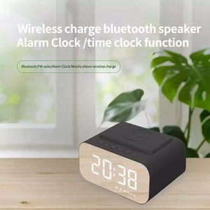Cao Cấp Xách Tay Nhà Không Thấm Nước Sáng Tạo Stereo Hifi Sạc Không Dây Mini Bluetooth <span class=keywords><strong>USB</strong></span> Loa Với Đồng Hồ TF Thẻ FM - Product Image 5