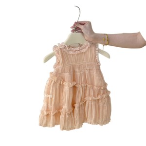 Child Star Circle Girls Sleeveless Dress Breathable Summer Princess Outfit For Little Girls - Product Image 5