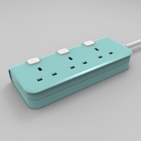 Multiprise VEBAN de haute qualité à 13 prises standard britanniques, 3/4/5 ports USB, longueur de câble de 1,5 m à 5 m, gris + blanc, garantie de 2 ans