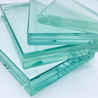 Vidrio Templado para Construcción, Panel de Vidrio Templado de 8 mm, 10 mm, 12 mm para Barandilla y Barandal de Balcón sin Marco