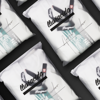 Zip Lock biodégradable logo imprimé personnalisé bijoux transparents sac en plastique givré t-shirt emballage sacs à fermeture éclair pour vêtements