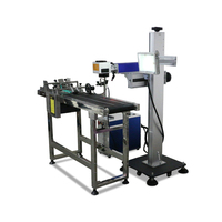 Machine de marquage à la mouche laser jpt, source laser, avec convoyeur pour cartes en or et en argent, bijoux, cou, 10w 20w 30w 50w