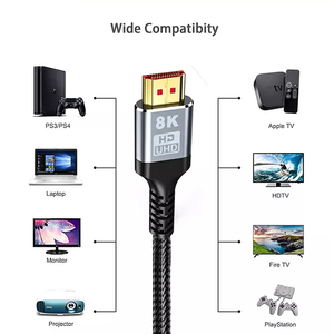 HD MI cavo 8K 60Hz 4K 120Hz placcato in oro 2.1 <span class=keywords><strong>per</strong></span> HDMI a HD MI filo Video <span class=keywords><strong>per</strong></span> TV proiettore macchina fotografica Computer-1m 2m 3m 5m cavo Opt - Product Image 4