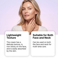 Crème visage et cou AMZ Line Care, texture légère, absorption facile, double usage pour les soins quotidiens, douce et respectueuse de la peau