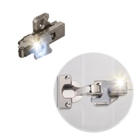 Charnière universelle en plastique pour armoire, design écologique, lumière intelligente à capteur automatique, blanc froid et blanc chaud, pour cuisine et salle de bain, à piles