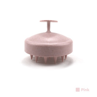 Brosse à cheveux en silicone imperméable pour le cuir chevelu, en paille de blé BL, vente en gros