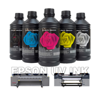 XP600 UV Varnish Fleksibel dan Transparan untuk Printerhead EPSON DX5/DX7/TX800/XP600/I3200-U1 Botol Tinta 1000ml