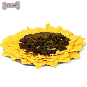 DogLemi dog snuffle feeding mat sunflower ,pet feeding snuffle mat for dogs