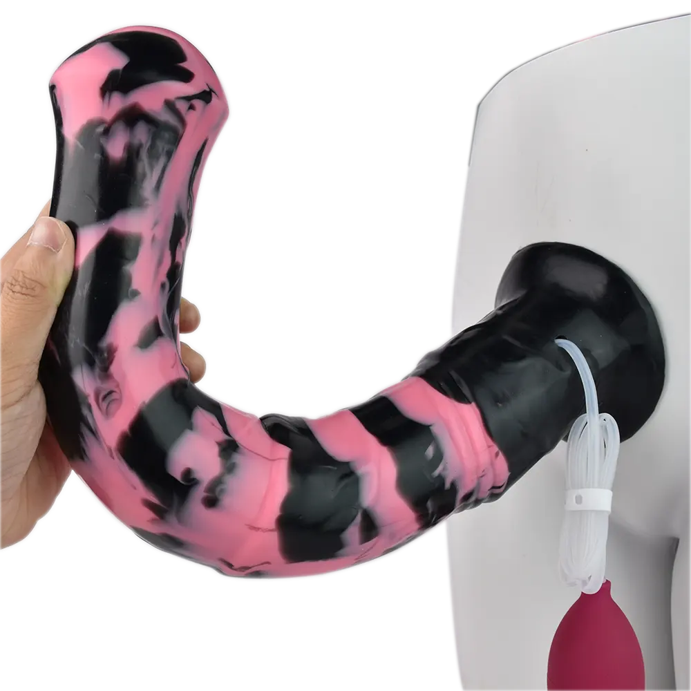 YOCY novo tamanho do produto S M L Líquido Silicone Ejaculação Animal Cavalo Dildo Anal Plug Big Squirting Brinquedos sexuais para a mulher