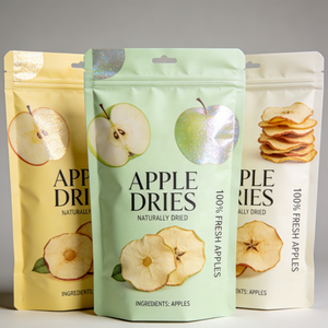 Sacs Ziplock Personnalisés <span class=keywords><strong>en</strong></span> Matériau Alimentaire avec Lignes <span class=keywords><strong>de</strong></span> Déchirement pour Emballage <span class=keywords><strong>de</strong></span> Chips <span class=keywords><strong>de</strong></span> Pomme 100g – Offre Spéciale - Product Image 2