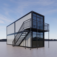 Fabricant personnalisé dans un conteneur modulaire maisons préfabriquées avec douche salle de bain et armoires de cuisine maison préfabriquée pour le canada