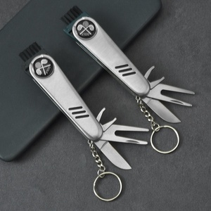 Navaja Plegable Multifunción 7 en 1 de Material Personalizado para Golf y Reparación de Césped, Llavero, Uso Exterior, Regalo - Product Image 1