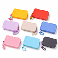 Sac de voyage personnalisé pour femmes, petit sac de rangement à fermeture éclair, imperméable, pour produits de beauté, cosmétiques, maquillage en silicone