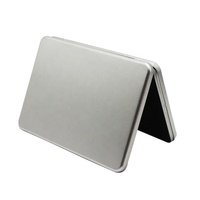 Boîte en fer blanc de qualité alimentaire pour CD, avec insert personnalisé, logo personnalisable, finition brillante, pour cartes, pièces de monnaie, petits objets, vente en gros