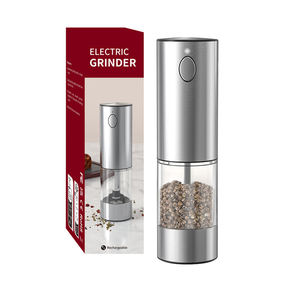 Electric Pepper Grinder One-Touch Auto Grinding Adjustable <b>Coarseness</b> for Home Kitchen Pepper & Sea <b>Salt</b> - Product Image 1