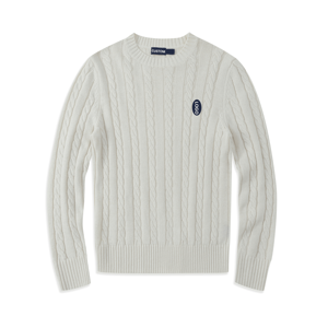 <span class=keywords><strong>Maglione</strong></span> da <span class=keywords><strong>Uomo</strong></span> Casual in Lana e Cotone con Collo a Girocollo, Lavorazione a Trecce, Personalizzabile, Stile <span class=keywords><strong>Polo</strong></span> RL - Product Image 3