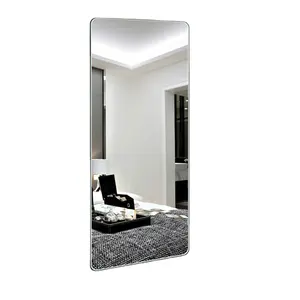 Mejor Venta de azulejos cuadrados de longitud completa espejo de pared sin marco autoadhesivo combinación tocador espejo fábrica