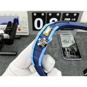 Reloj Mecánico Automático de Lujo para Hombre, Modelo 3503, de Fibra de Carbono Azul, con Tourbillon Esqueletizado, el Más Vendido del 2026 - Product Image 3