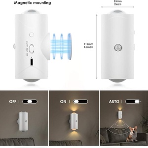 Lámpara Nocturna LED Moderna con Sensor de Movimiento, Lámpara de Pared Magnética Inalámbrica Recargable con Carga USB, Brillo Ajustable para Dormitorio - Product Image 4