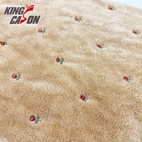 Kingcason Meilleures Ventes Polaire Arctique Brodé Double Face Confortable au Toucher pour Vêtements et Couvertures