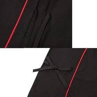 Uniforme de chef japonais unisexe à manches 3/4 en polyester et coton avec logo personnalisé en relief, confortable pour une utilisation en restaurant et en bar