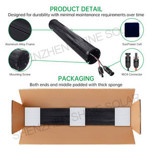 أنابيب خلية شمسية زجاجية مستديرة أسطوانية على شكل 50 وات * 2 وات بسعر أسود بالكامل مناسب للجهاز - Product Image 6