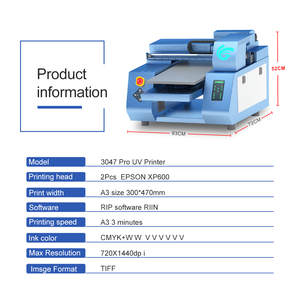 Impresora UV DTF Automática de Tamaño A3 con Barniz, Cabezales Xp600, Película PET, Máquina de Impresión de Adhesivos UV LED de Cama Plana en Venta - Product Image 2