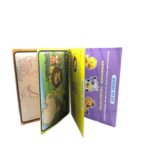 Многоразовые книги для рисования океанических животных, книги для рисования водой, набор книг для волшебной воды, подарки на день рождения малышей из прочной бумаги - Product Image 3