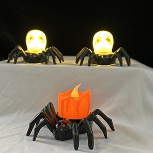 Bougie LED pour Halloween, ornements lumineux pour décoration de fête à la maison, fournitures de vacances en plastique pour Halloween - Product Image 4