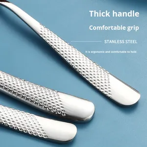 Sáng Tạo thanh lịch dày thép không gỉ dao muỗng nĩa thiết lập với thiết kế tối giản và hoa văn-Nguồn cung cấp nhà hàng - Product Image 3