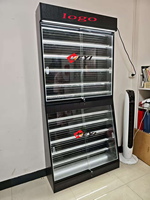 Support d'affichage pour panneaux solaires, étagères métalliques réglables double face, éclairage LED rotatif, éco-responsable, moderne, montage facile, compatible avec tous les types