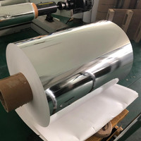 Papier stratifié par film métallisé par animal familier argenté de couleur d'or pour la boîte d'impression et d'emballage
