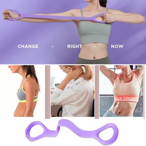 Jianyi thể thao bán buôn 8-nhân vật thiết bị tập thể dục Yoga phụ trợ đào tạo hộ gia đình cánh tay trở lại đào tạo Dây đàn hồi - Product Image 3