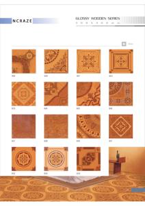 Phong cách hiện đại gạch tuyệt vời 300x300mm bóng kết thúc gạch lát sàn gốm cái nhìn cổ điển tốt nhất cho biệt thự chức năng firebrick - Product Image 3