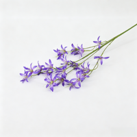 Vente en gros de fleurs artificielles de lys araignée à longue tige de 100 cm, fausse branche de Manjusaka rose rouge pour la décoration florale de mariage, de maison et d'événements