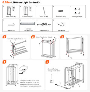 Đa Chức Năng Thông Minh Vườn Trồng Trồng Hệ Thống Nhà Và Vườn Nhà Máy Phát Triển Đứng Ánh Sáng Kệ Phát Triển Kit Với Đèn LED - Product Image 4
