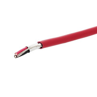 Câble Ignifuge Isolé LSZH de Haute Qualité Marque ST, Flexible, Résistant aux Hautes Températures, Conducteur en Cuivre, Conception Blindée, Rouge