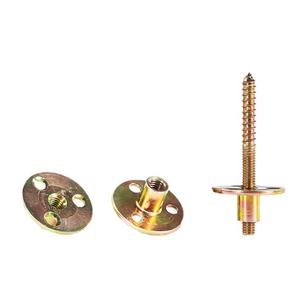 Tuercas de tres orificios Xinjunye M6 M8 M10 M12 de acero laminado en frío zincado para muebles de gabinete, patas de sofá y postes de cama - Product Image 3