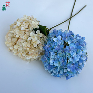 Grandes fleurs artificielles en soie Hortensia Anna, imprimées en 3D, faites à la main, pour décoration de mariage - Product Image 3
