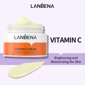 Crème hydratante éclaircissante pour le visage à la vitamine C LANBENA en gros - Product Image 2