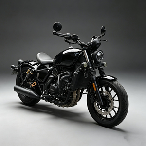 Nouvelle arrivée Changjiang Bobbie 450S, moto cruiser rétro 450cc, refroidissement liquide, double moteur, ABS, bobber vintage - Product Image 1