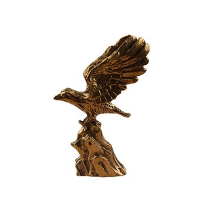 Pure Brass Eagle Sculpture 2Pcs Handmade Traditional Tabletop Ornament For Desk Decor - Product Image 5