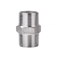 Raccord de tuyau en acier inoxydable Npt Bspt mamelon Hexagonal SS304 mamelon Hexagonal