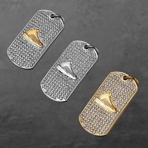 <strong>2026</strong> Hip Hop <strong>Basketball</strong> <strong>Shoes</strong> Pendant Necklace for Men, Iced Out CZ Waterproof Tarnish Free Stainless Steel Jewelry Wholesale - Product Image 1