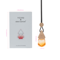 Mini diamant forme voiture désodorisant pendentif parfum d'air huile essentielle bouteille conteneur naturel évaporer diffuseur de voiture