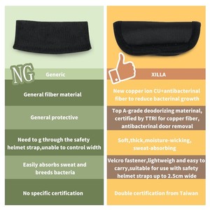 แผ่นรองคางหมวกกันน็อคสำหรับดัดแปลงรถจักรยานยนต์ xilla สีดำสีขาวสีน้ำตาลทองแดง - Product Image 2