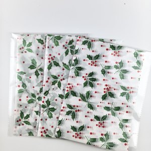 100 Piezas de Papel de Seda con Diseño de Aloe Vera Navideño de 19.7x13.7 Pulgadas para Fondo de Fotos Navideños, Decoración de Pueblo Navideño, Proyectos de Manualidades de Invierno - Product Image 1