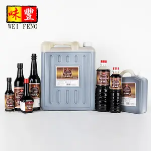 China Soy Sauce Foodstuff Factory Chinese Traditional Seasonings Wholesale Condiment Halal China Dark Soy Sauce